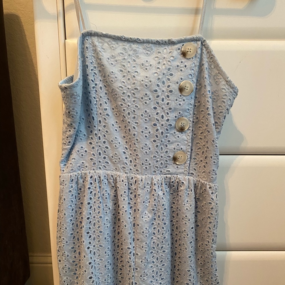 Sky and Sparrow Blue Romper